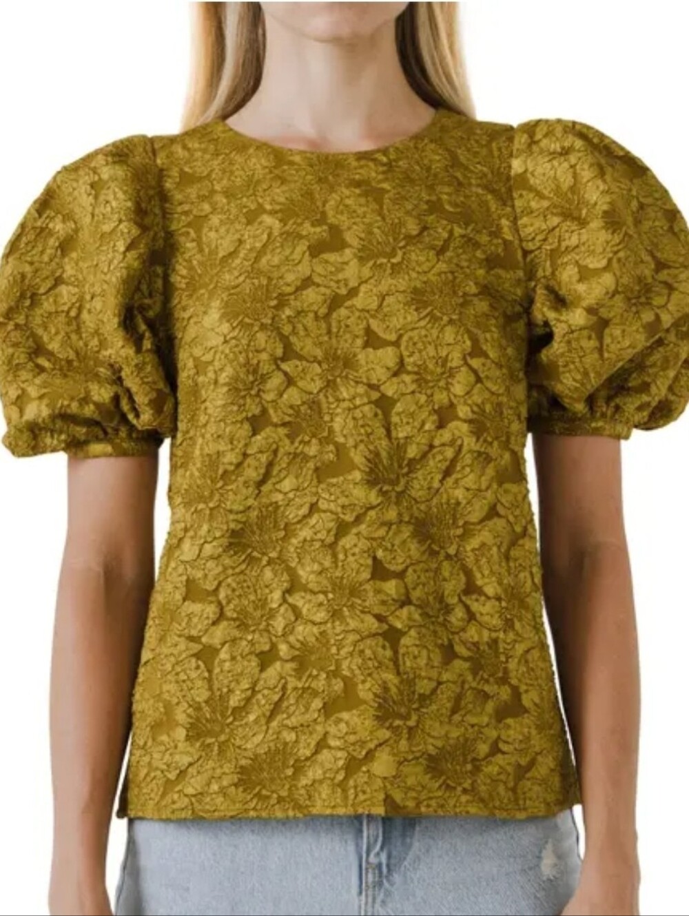 Endless Rose Textured Floral Blouse- Medium